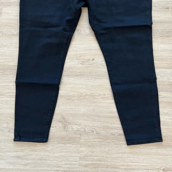J. Crew Curvy Toothpick Jeans Stretch Ankle Length High Rise Black Size 37 - Picture 6 of 11